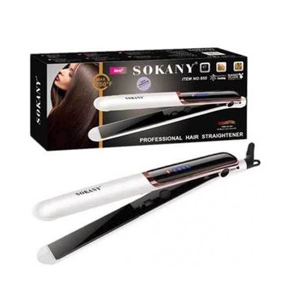 مكواة فرد الشعر Sokany درجة حرارة 750 فهرنهايت